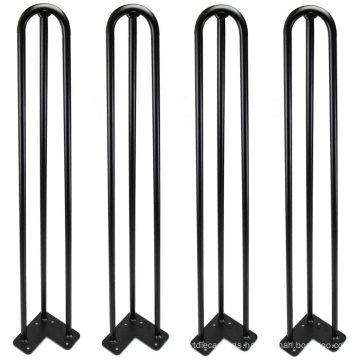 Wholesale cheap coffee dining steel furniture accessory metal hairpin shape table legs